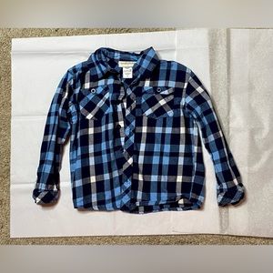 Boys button down long sleeved shirt